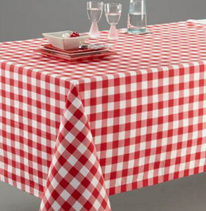 NAPVIC1414 Nappe coton vichy rouge 140 x 140 c