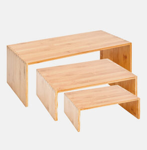 PRENT BOIS GM Presentoir buffet gigogne 3 plateau