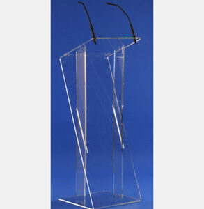 Pupitre plexi en Z 48 x 43 cm H 127