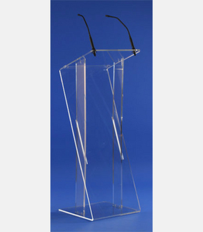 Pupitre plexi en Z 48 x 43 cm H 127