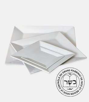 Assiette plate Quattro 25 cm (par 2
