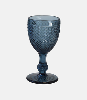 Verre à pied Romantique bleu 15 ,cl