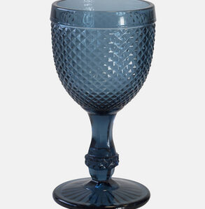 Verre à pied Romantique bleu 25 ,cl