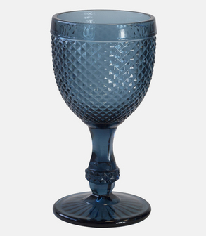 Verre à pied Romantique bleu 25 ,cl
