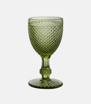 Verre à pied Romantique vert 15 cl