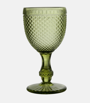 Verre à pied Romantique vert 25 cl