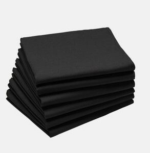 SERV CHIN NOIR Serviette de table chintz noir 50 x