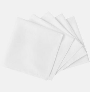 SERV COT BLC Serviette de table coton blanc 50 x