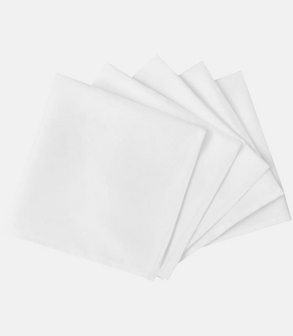 Serviette de table coton blanc 50 x