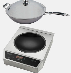 Plaque induction Wok avec poêle 350